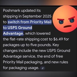 Information about changes to Poshmark shipping. Priority boxes are $5.